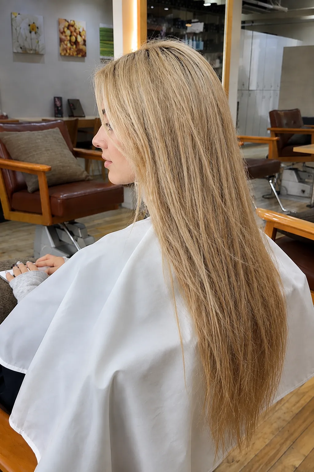 Gold Keratin Treatment — BEFORE · RARIEN Myeongdong